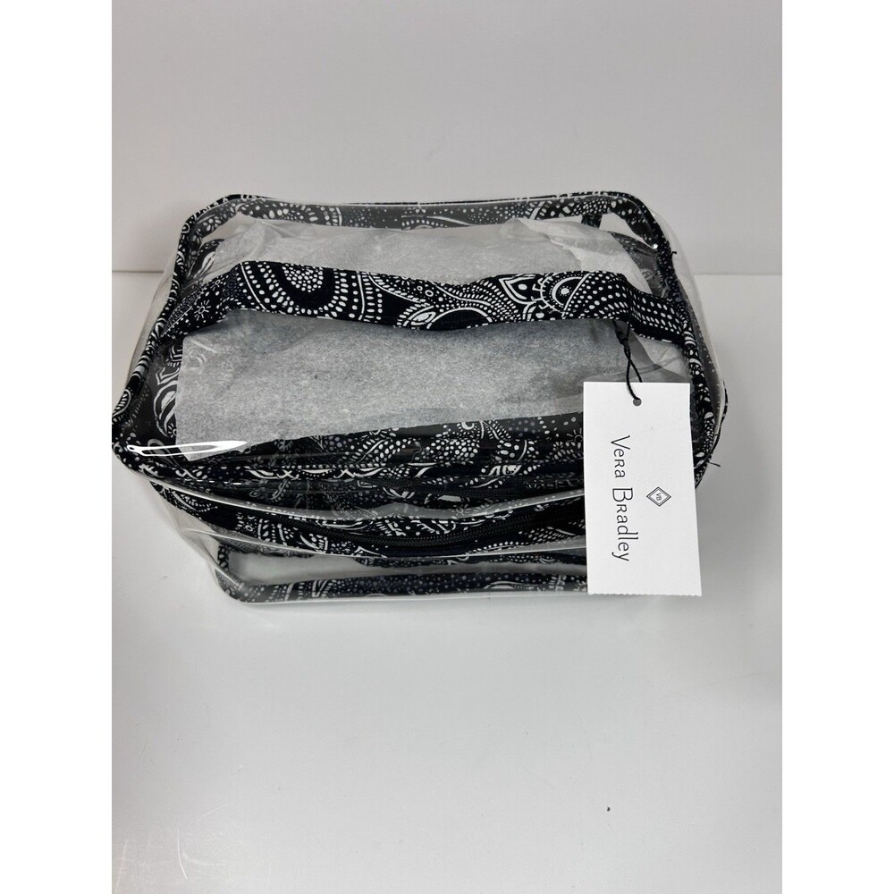 Vera Bradley 3 Pc Cosmetic Set Organizer Makeup Bag Stellar Paisley Mfg $75 NWT - Picture 6 of 8